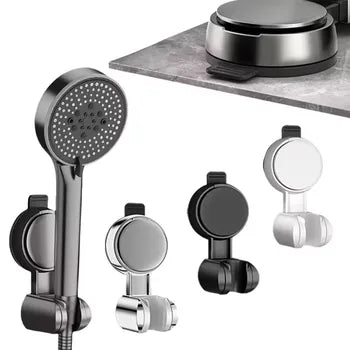 Support de Douche Réglable 360° Adhésif - Fixation Ventouse Universelle