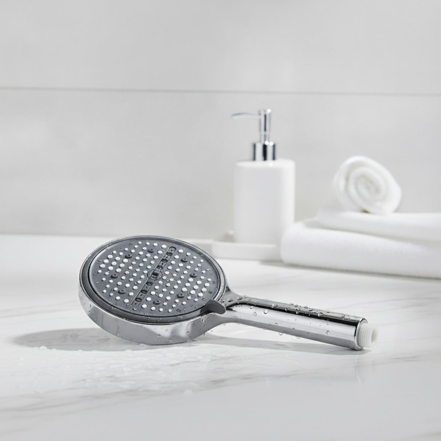 Pommeau de Douche Haute Pression 8 Modes avec Économie d'Eau - Accessoire Salle de Bain
