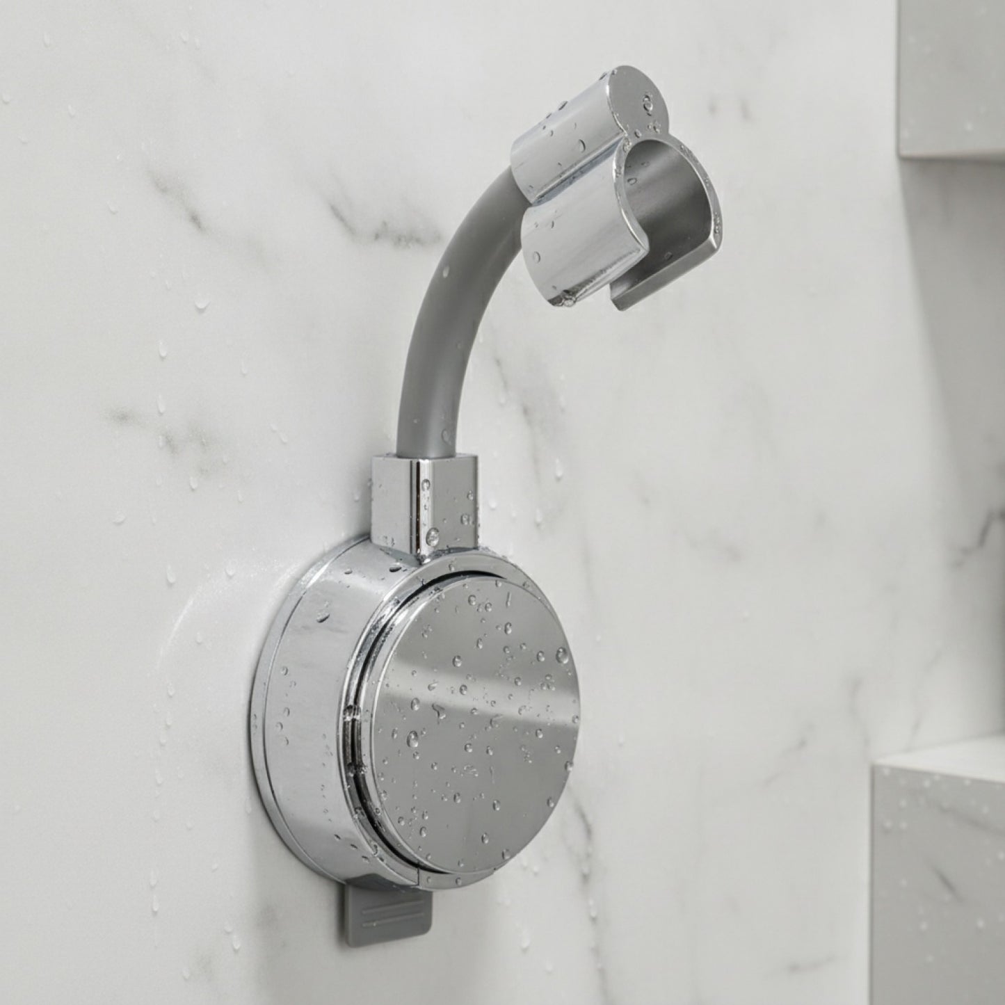 Support Pommeau Douche Universel à Ventouse Puissante - Réglable 360° Sans Percage