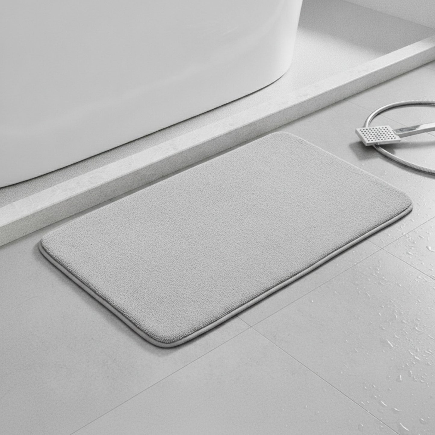 Tapis de Bain Antidérapant en Mousse à Mémoire de Forme - Super Absorbant et Séchage Rapide