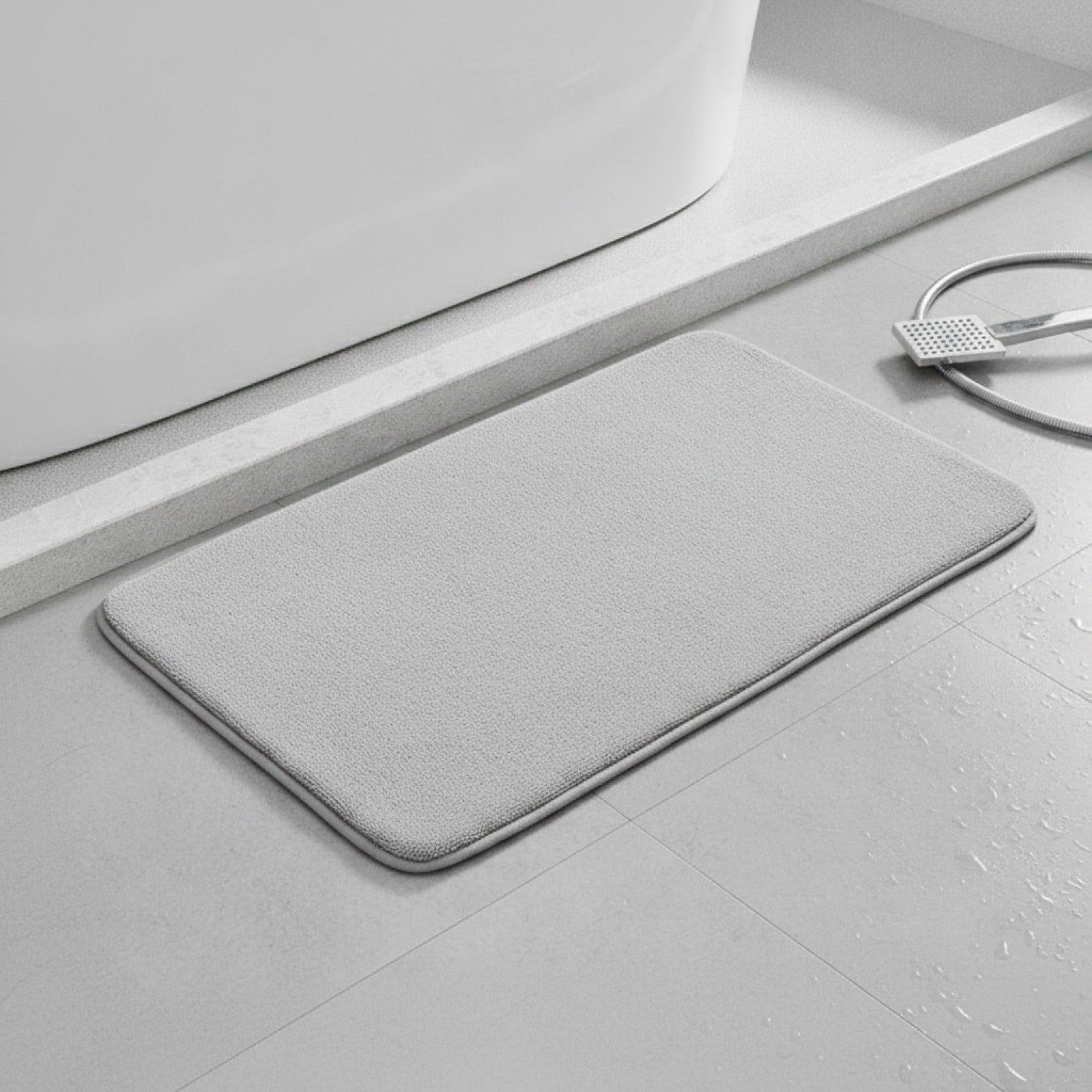 Tapis de Bain Antidérapant en Mousse à Mémoire de Forme - Super Absorbant et Séchage Rapide