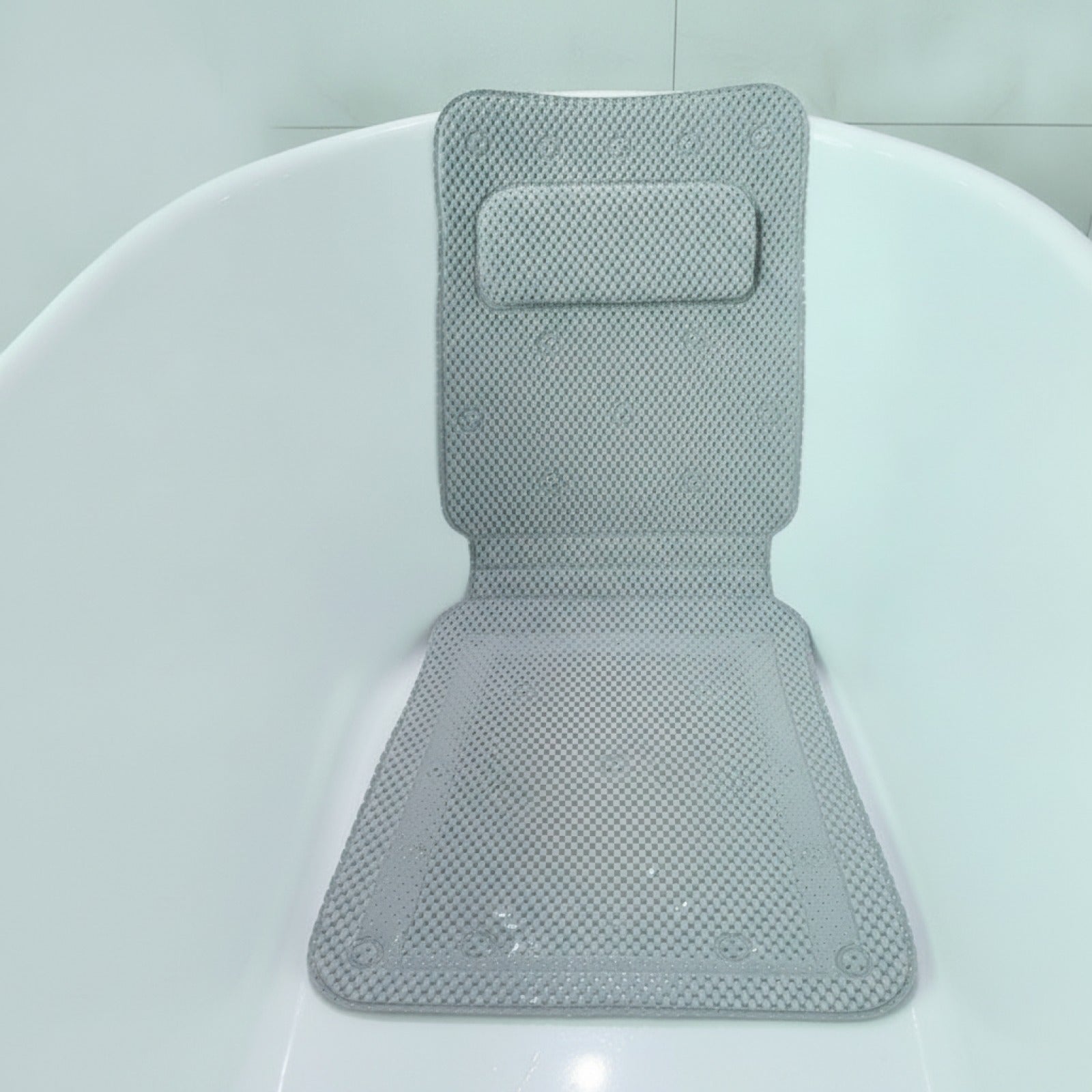 Tapis de Douche Extra Long Antidérapant avec Oreiller Intégré - Confort et Sécurité pour Votre Baignoire