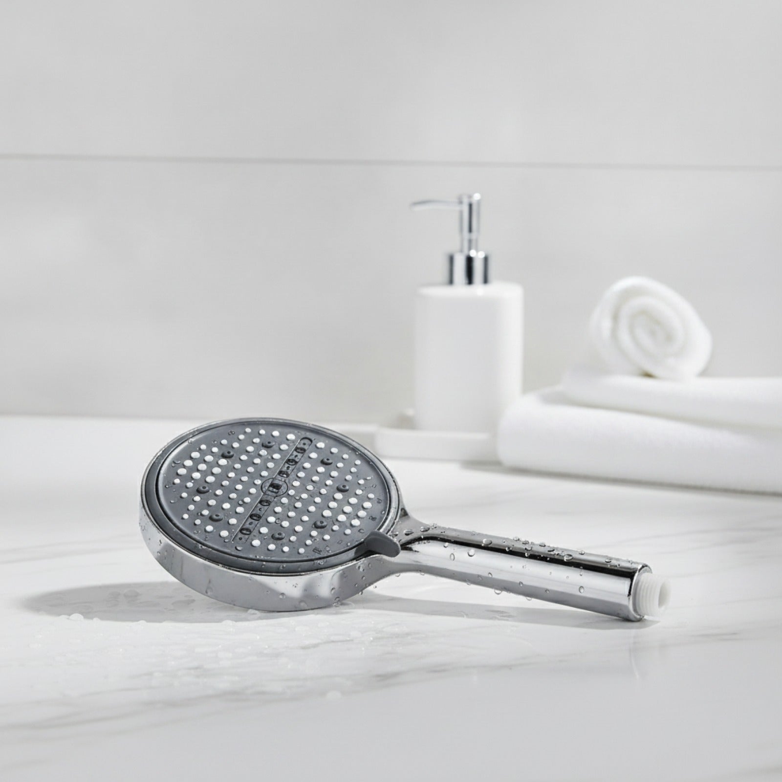 Pommeau de Douche Haute Pression 8 Modes avec Économie d'Eau - Accessoire Salle de Bain