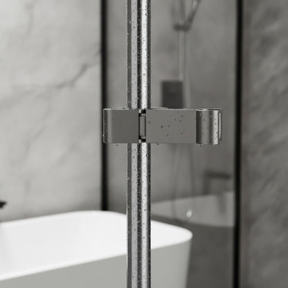 Support de Douche Universel Réglable ABS Chromé - Accessoire Salle de Bain