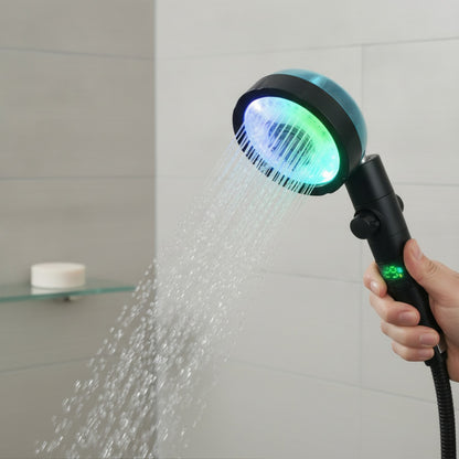 Pommeau de Douche LED Haute Pression - Expérience Spa & Lumière Relaxante