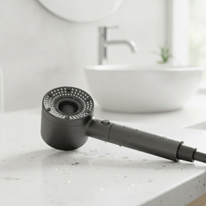 Pommeau de Douche Haute Pression Réglable 5 Modes avec Filtre et Arrêt à une Touche