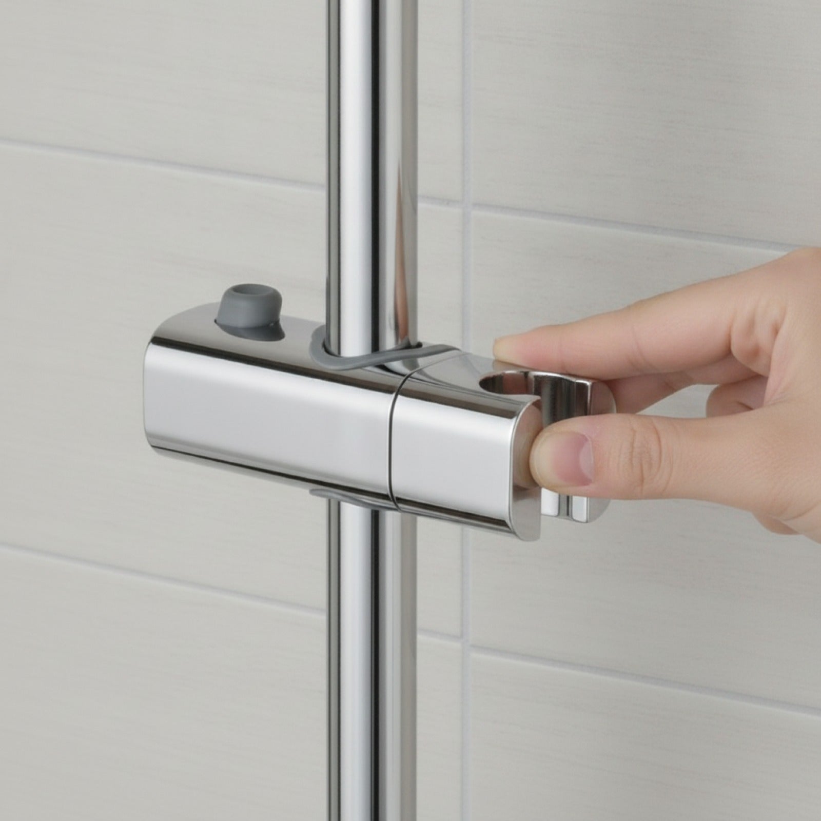 Support de Douche Universel Réglable pour Barre Coulissante - Accessoire Salle de Bain