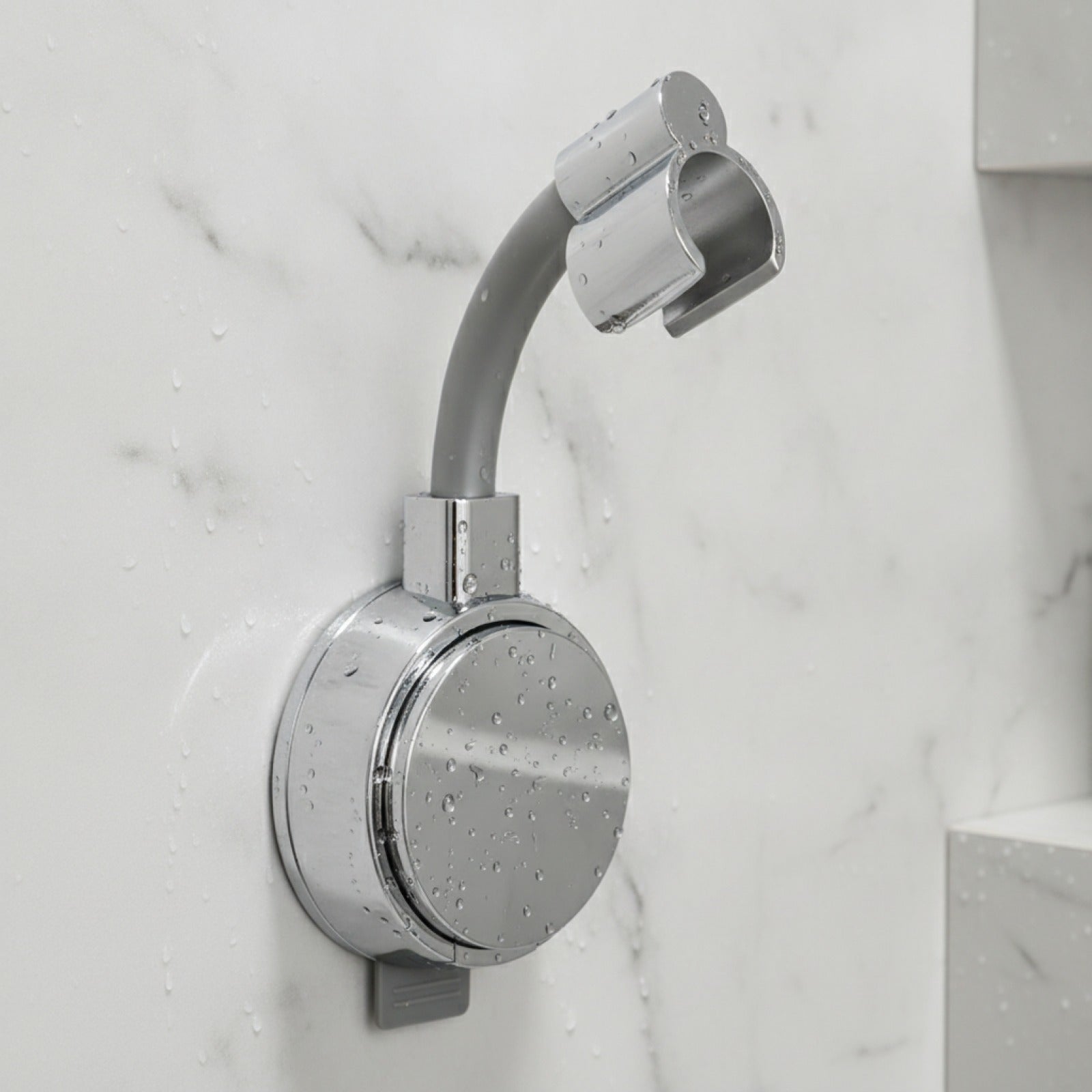 Support Pommeau Douche Universel à Ventouse Puissante - Réglable 360° Sans Percage