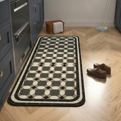 Tapis de Sol Lavable Anti-Saleté pour Entrée et Cuisine - Décoration Intérieure Durable