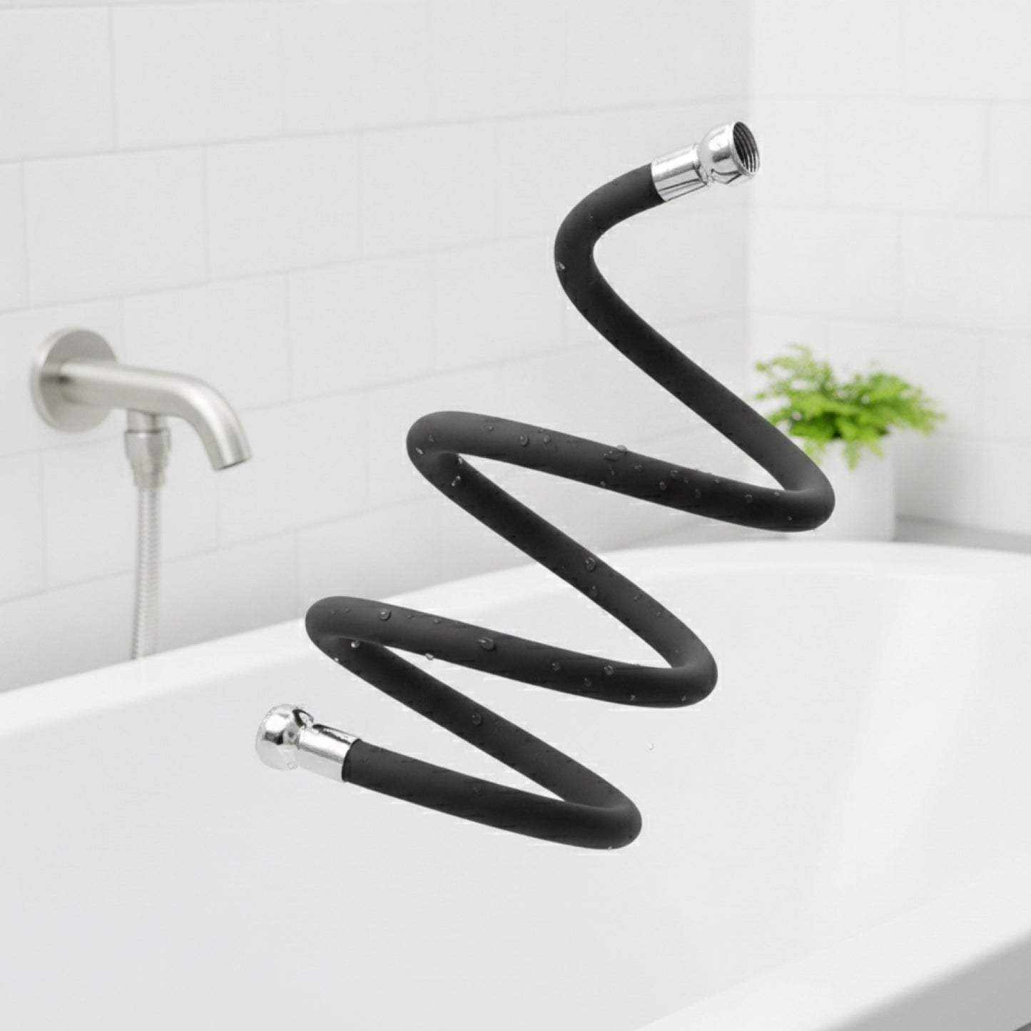 Tuyau de Douche Flexible en Silicone Anti-Torsion - 1.5M, 2M, 3M