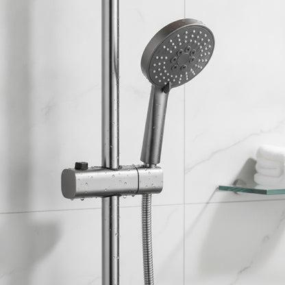 Support de Douche Universel Réglable ABS Chromé pour Rail 18-25mm