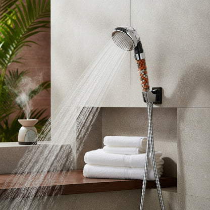 Pommeau de Douche Spa Haute Pression avec Boules Minérales et 3 Modes