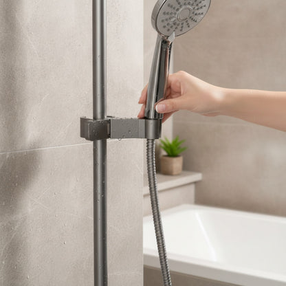 Support de Douche Universel Réglable ABS Chromé - Accessoire Salle de Bain