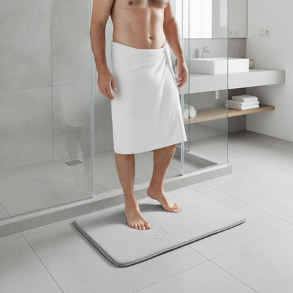 Tapis de Bain Antidérapant en Mousse à Mémoire de Forme - Super Absorbant et Séchage Rapide