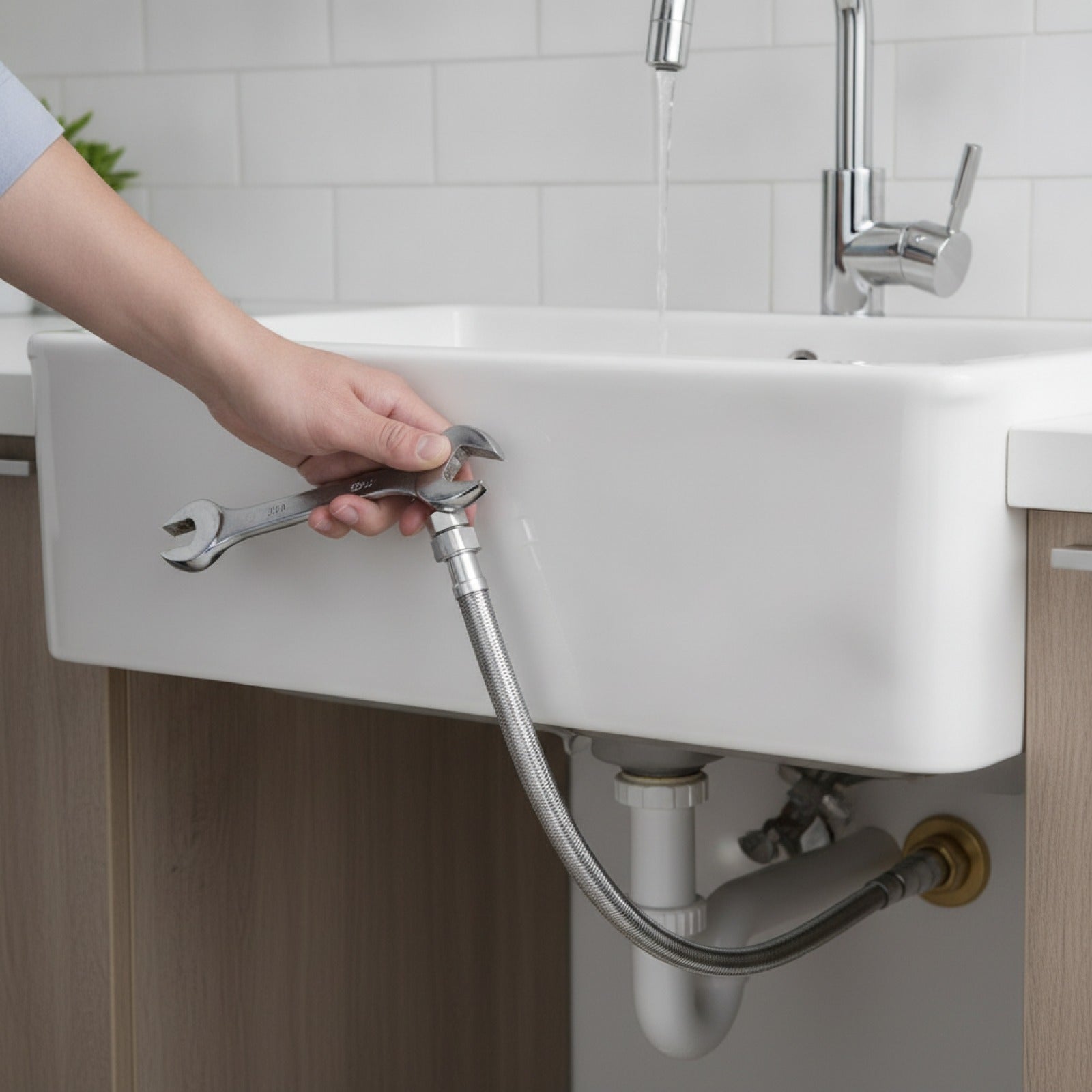 Tuyau d'arrivée d'eau flexible tressé inox 304 - G1/2 G3/4 - 20 à 200 cm