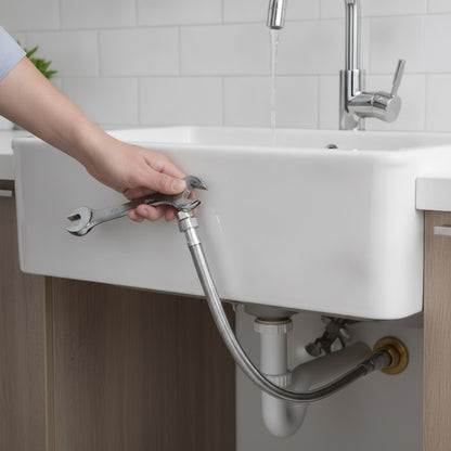 Tuyau d'arrivée d'eau flexible tressé inox 304 - G1/2 G3/4 - 20 à 200 cm