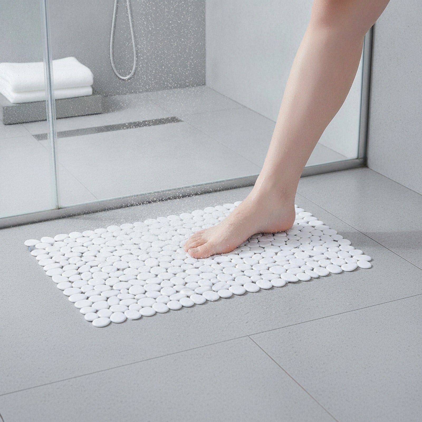 Tapis de Bain Antidérapant Sécurité - Douche & Baignoire - Caoutchouc Écologique