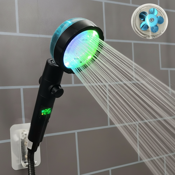 Pommeau douche LED haute pression