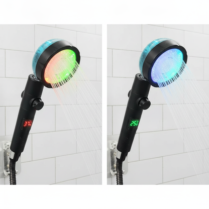 Pommeau douche LED haute pression