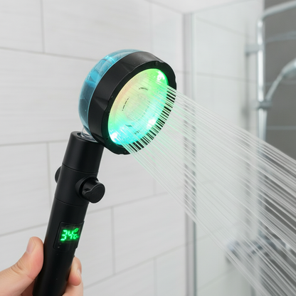 Pommeau douche LED haute pression