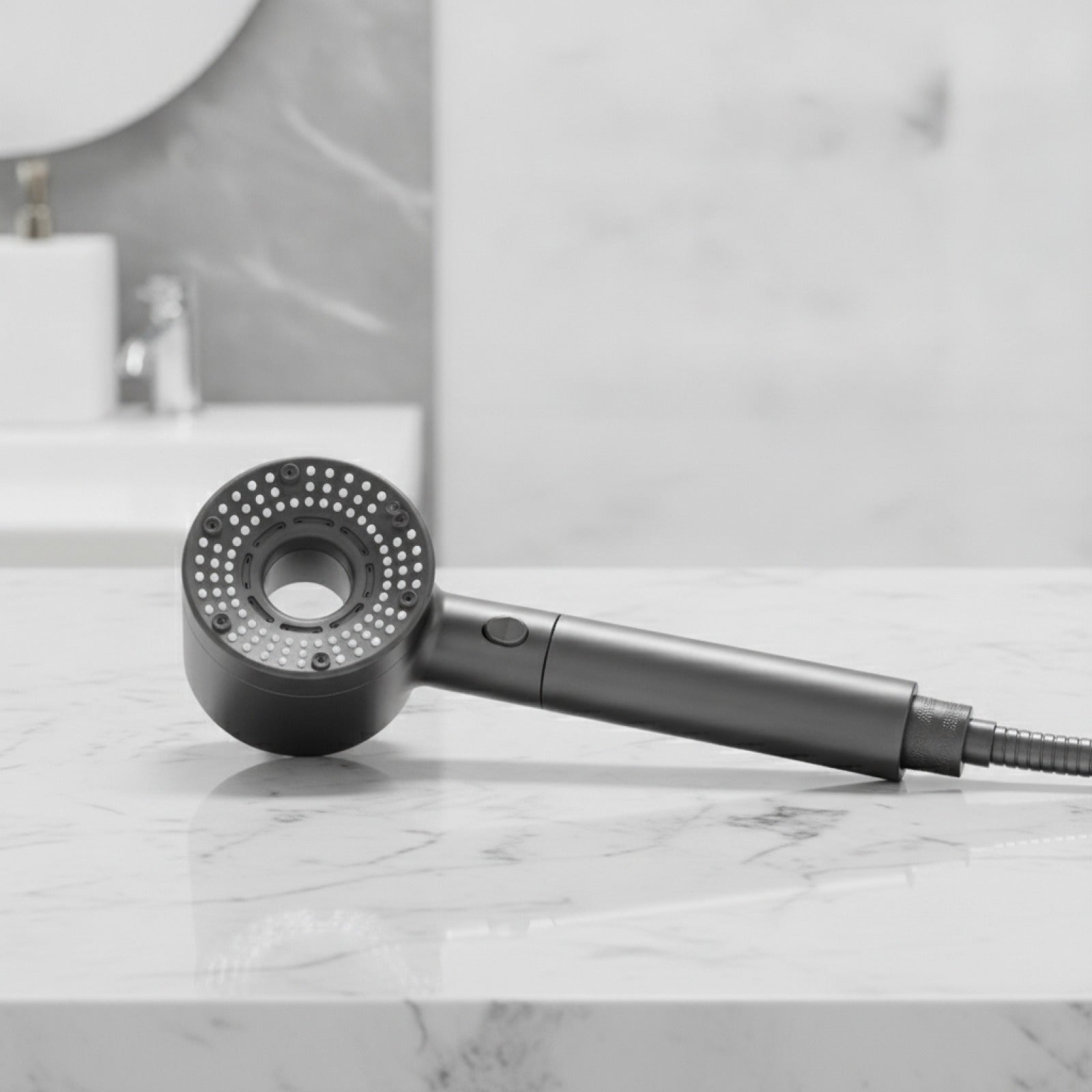 Pommeau de Douche Haute Pression Réglable 5 Modes avec Filtre et Arrêt à une Touche