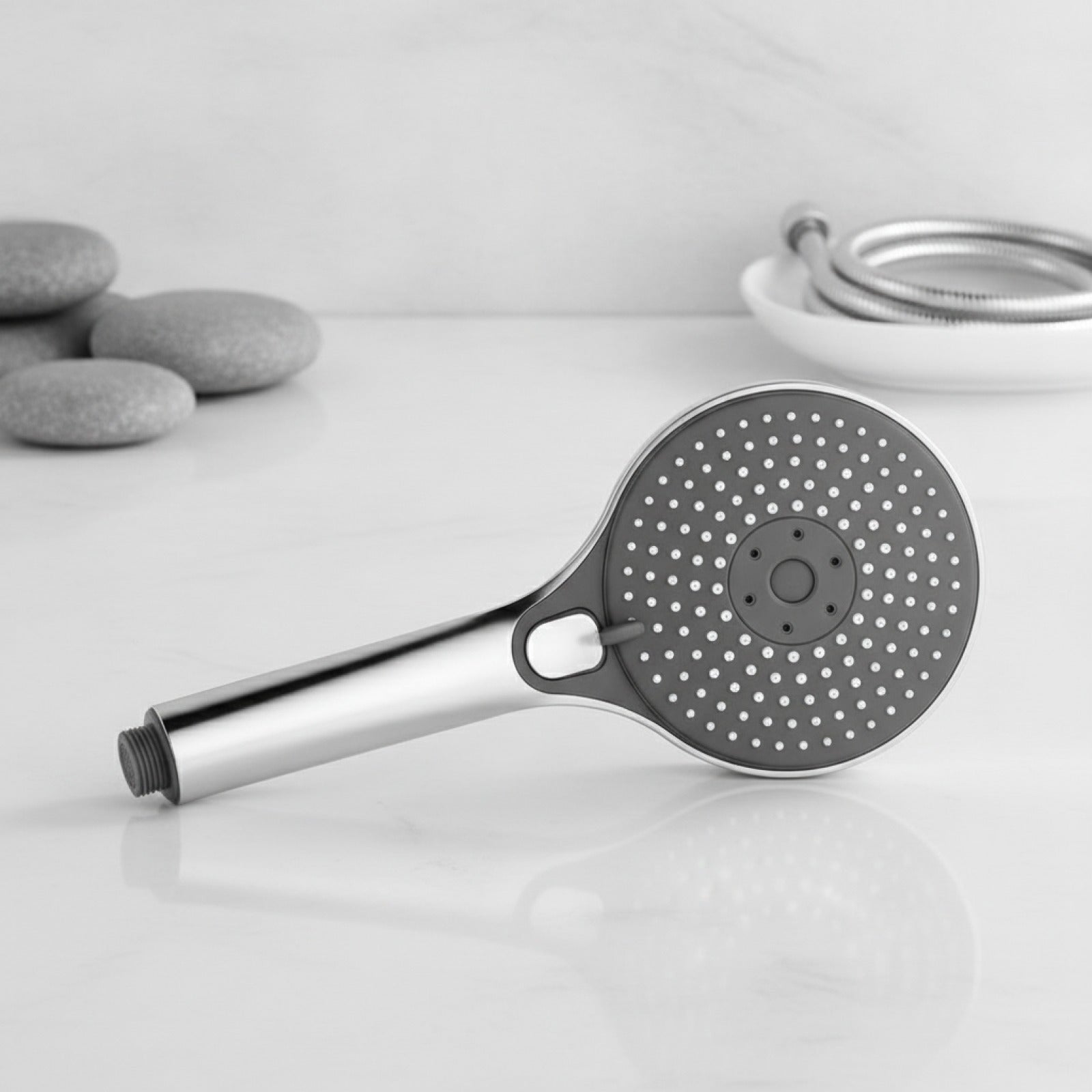 Pommeau de Douche Grand Panneau 135mm - 3 Modes Économie d'Eau