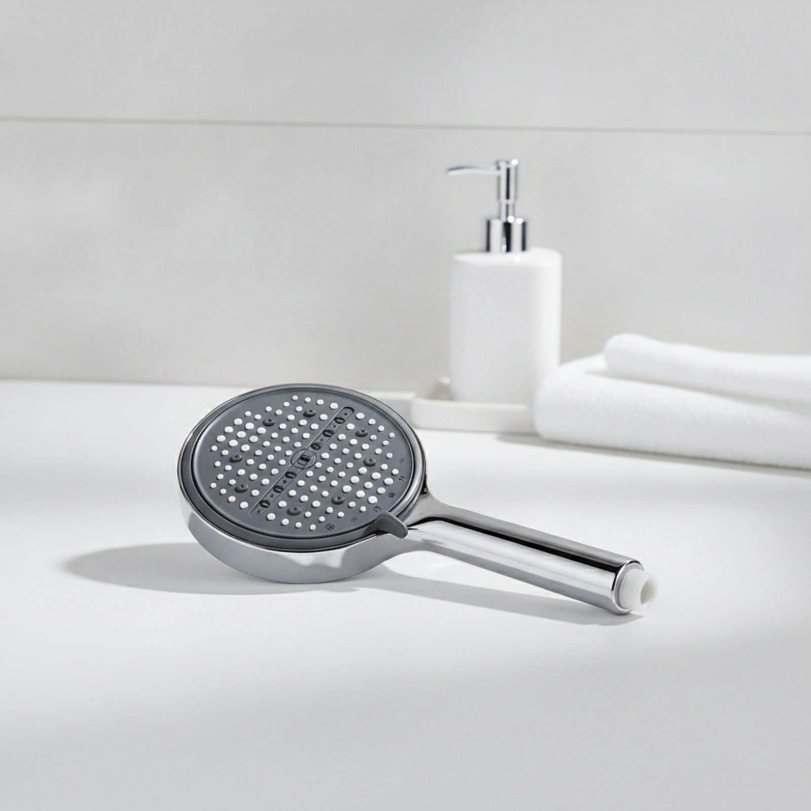 Pommeau de Douche Haute Pression 8 Modes avec Économie d'Eau - Accessoire Salle de Bain