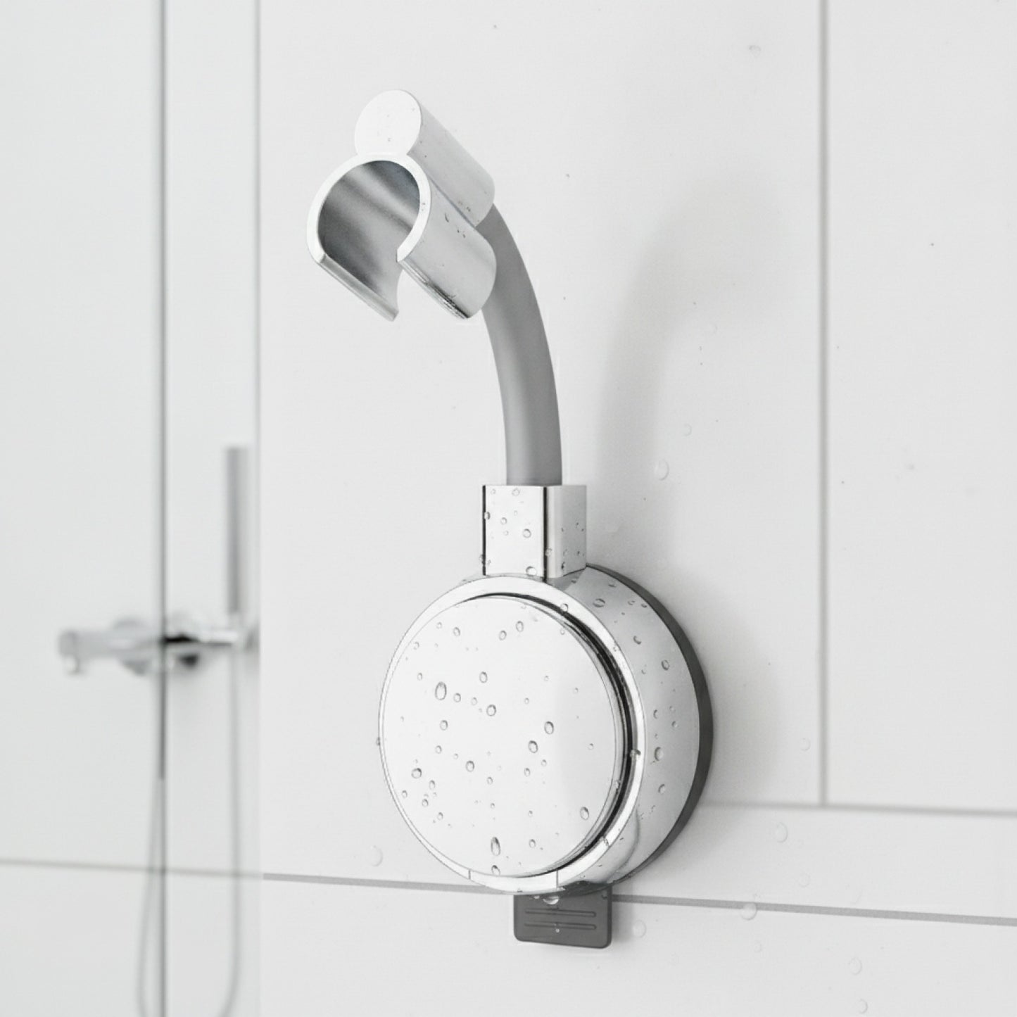 Support Pommeau Douche Universel à Ventouse Puissante - Réglable 360° Sans Percage