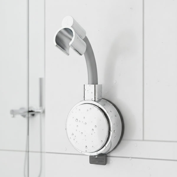 Support Pommeau Douche Universel à Ventouse Puissante - Réglable 360° Sans Percage