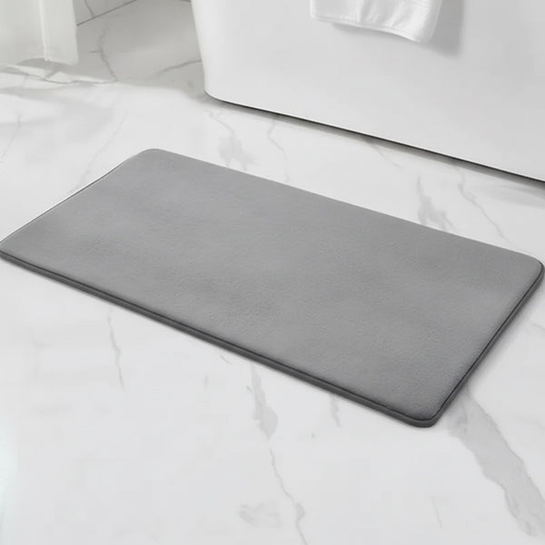 Tapis de Bain Doux et Absorbant en Mousse à Mémoire de Forme - Antidérapant pour Salle de Bain