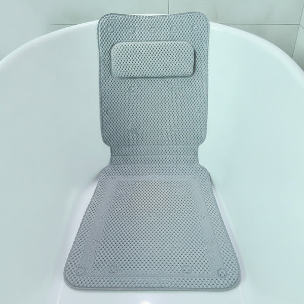 Tapis de Douche Extra Long Antidérapant avec Oreiller Intégré - Confort et Sécurité pour Votre Baignoire