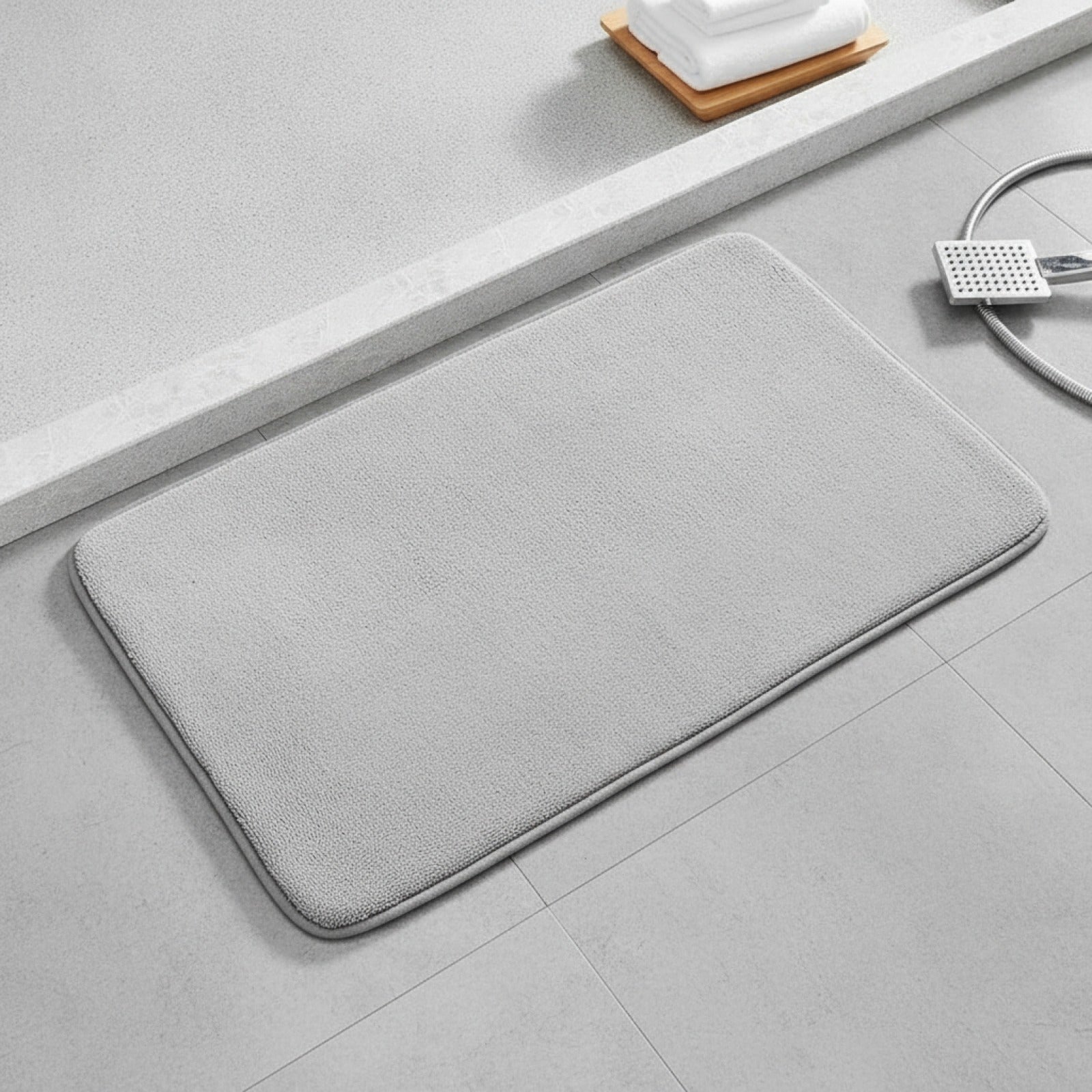Tapis de Bain Antidérapant en Mousse à Mémoire de Forme - Super Absorbant et Séchage Rapide