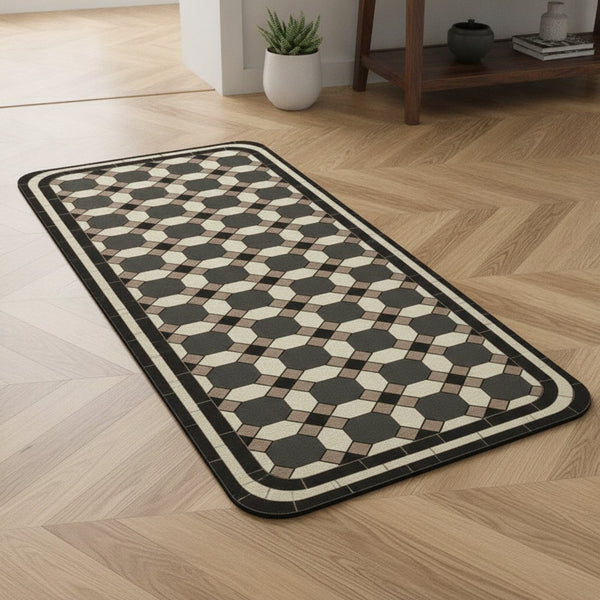 Tapis de Sol Lavable Anti-Saleté pour Entrée et Cuisine - Décoration Intérieure Durable