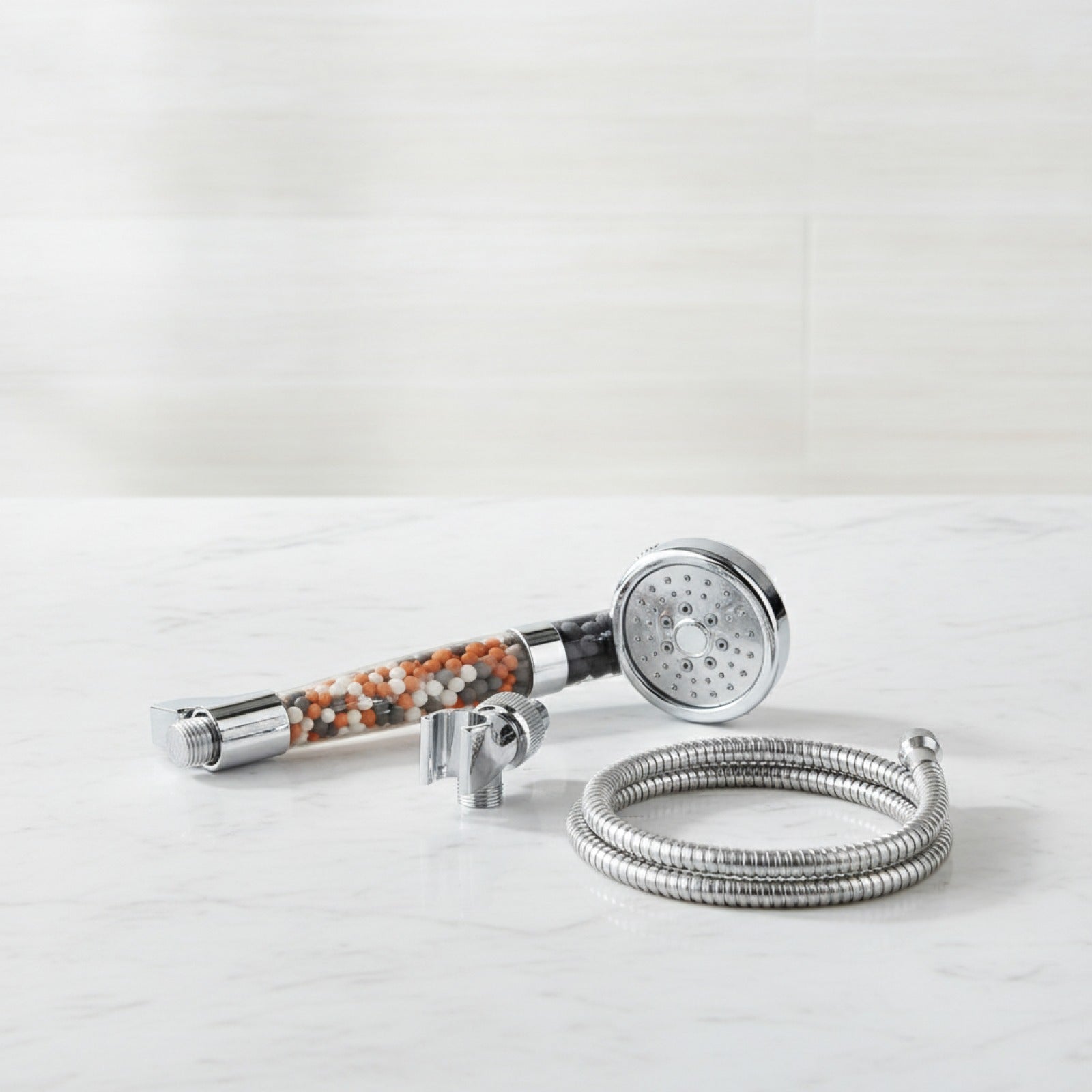 Pommeau de Douche Spa Haute Pression avec Boules Minérales et 3 Modes